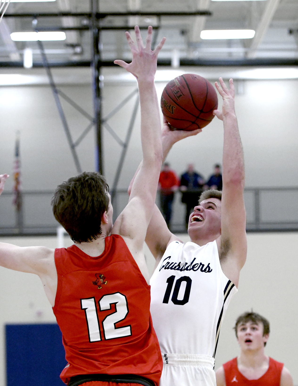 Heelan hosts Treynor boys basketball